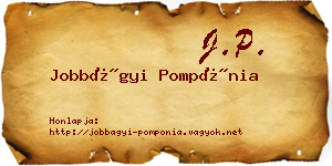Jobbágyi Pompónia névjegykártya
